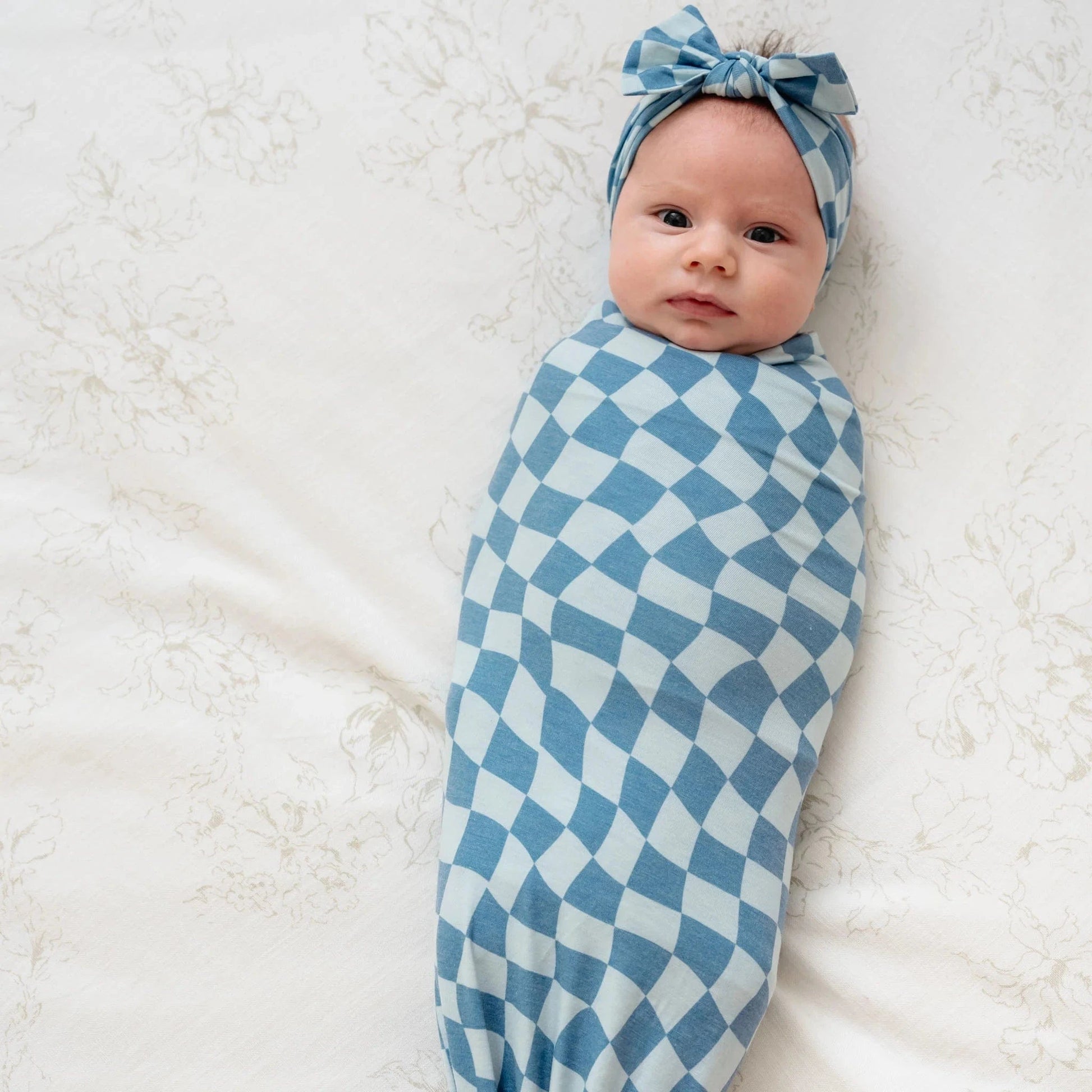 Miles Knit Swaddle Blanket Copper Pearl Lil Tulips