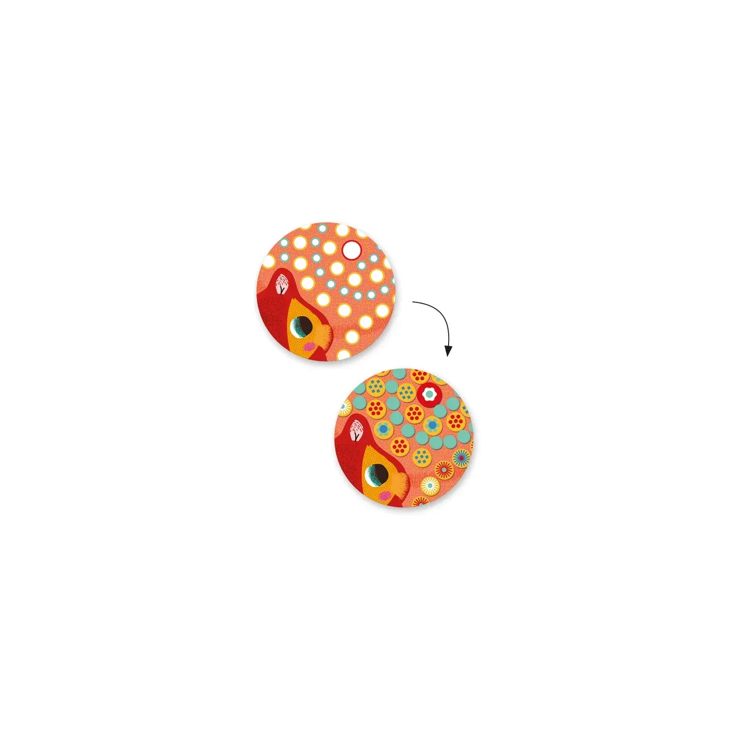 Millefiori Sticker Mosaic Collage Craft Kit Djeco Lil Tulips