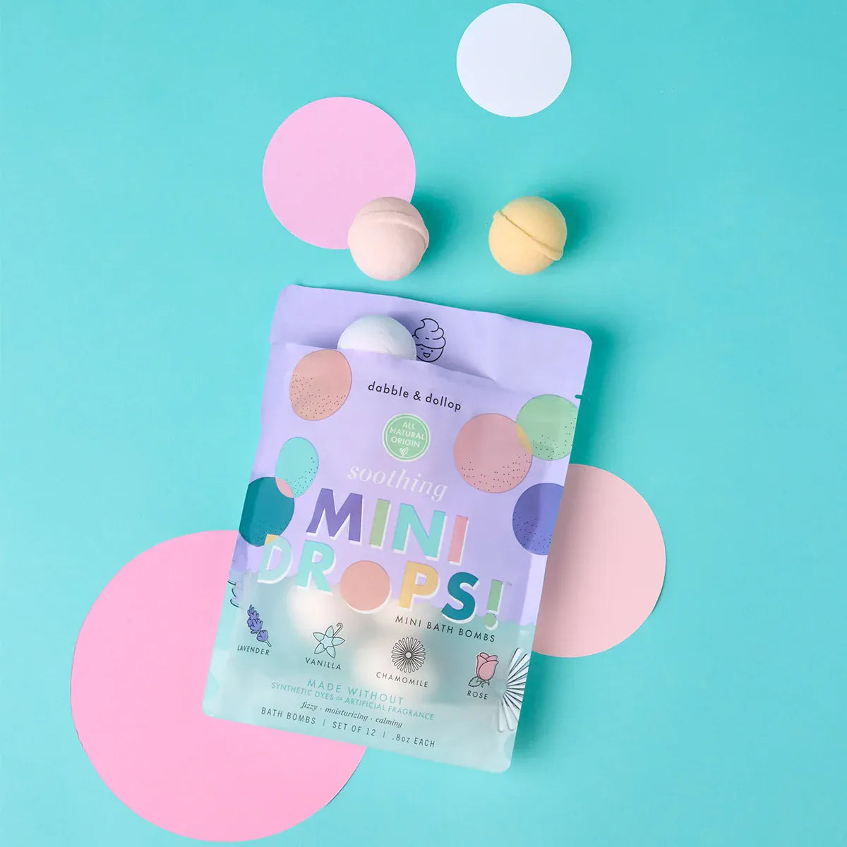 Mini Drops® Bath Bombs - Soothing Dabble & Dollop Lil Tulips