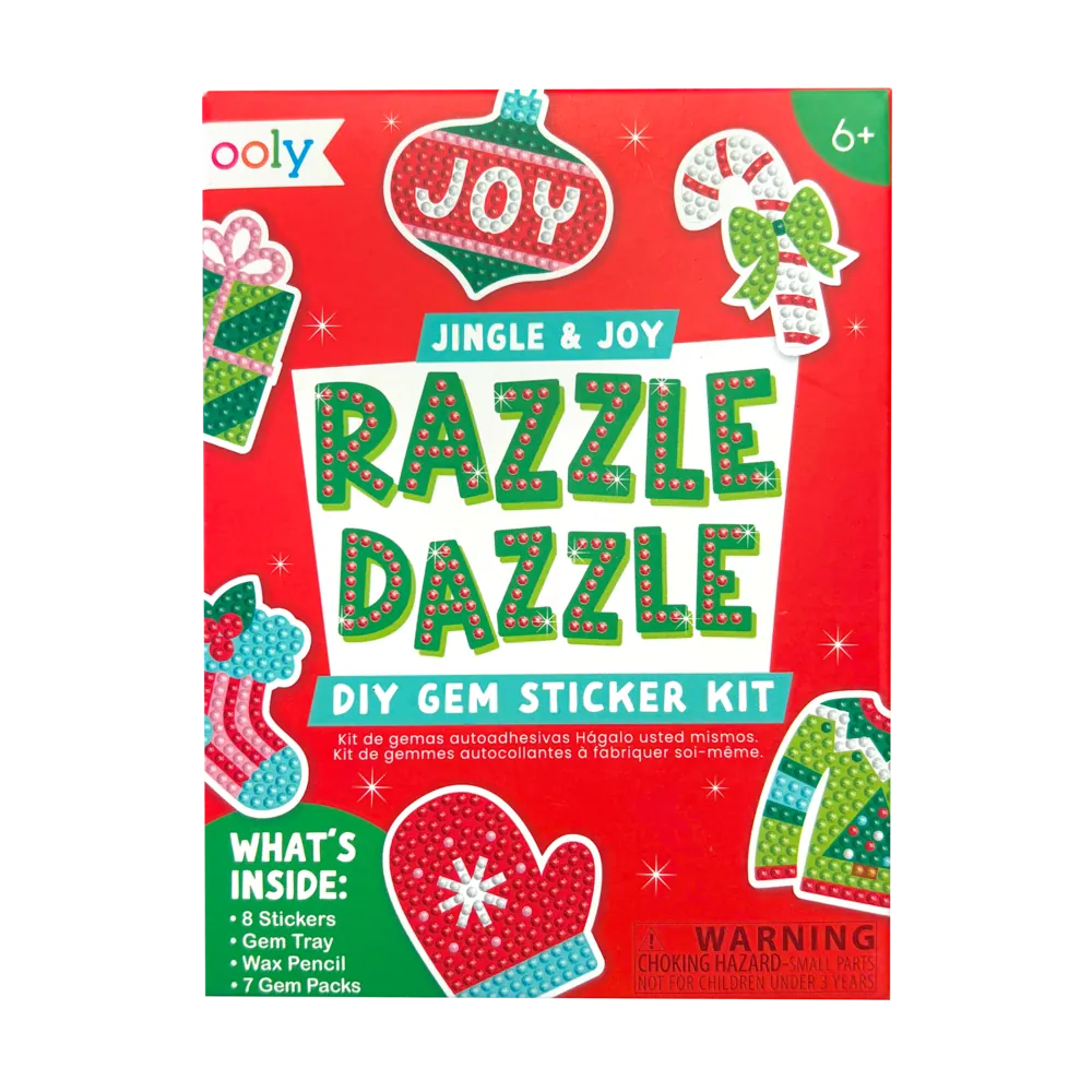 Mini Razzle Dazzle Diy Gem Sticker Kit - Jingle & Joy OOLY Lil Tulips