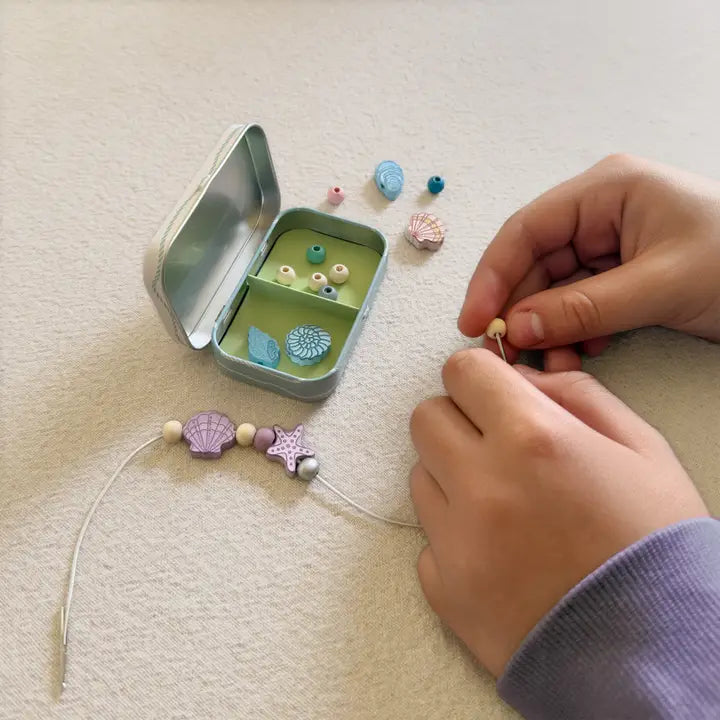 Mini Seashell Bracelet Gift Kit Cotton Twist Lil Tulips