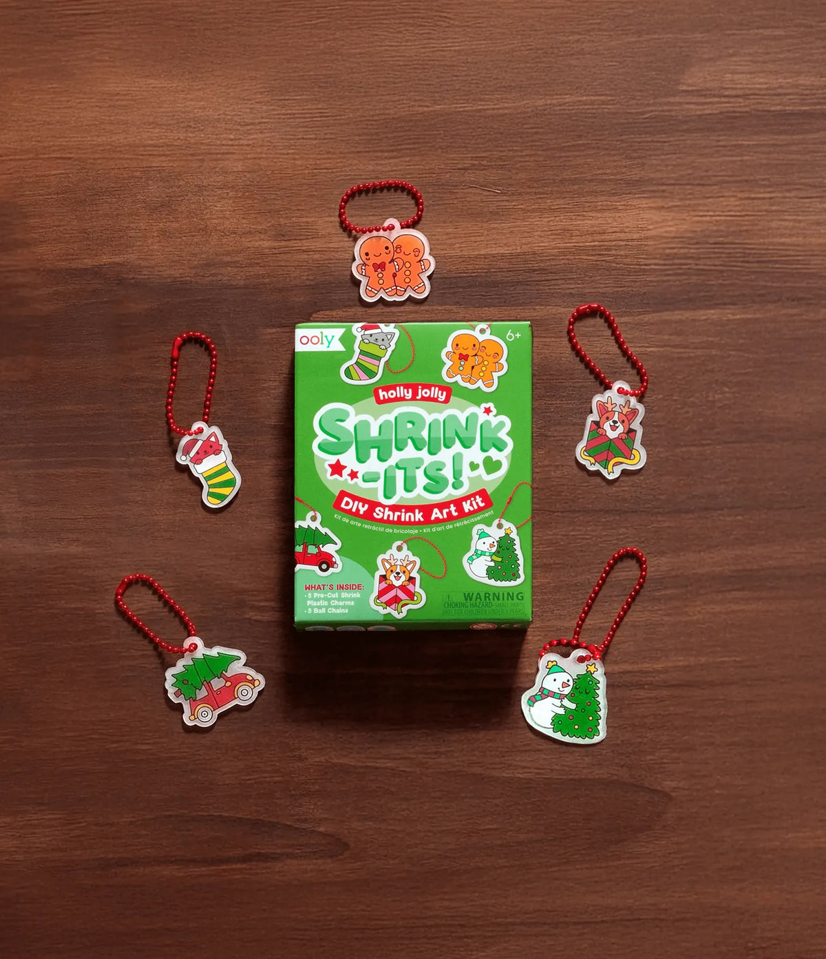 Mini Shrink-Its! Diy Shrink Art Kit - Holly Jolly OOLY Lil Tulips