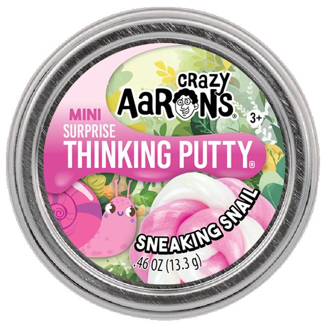 Mini Spring Sneaking Snail - 2" Thinking Putty Tin Crazy Aaron's Putty World Lil Tulips