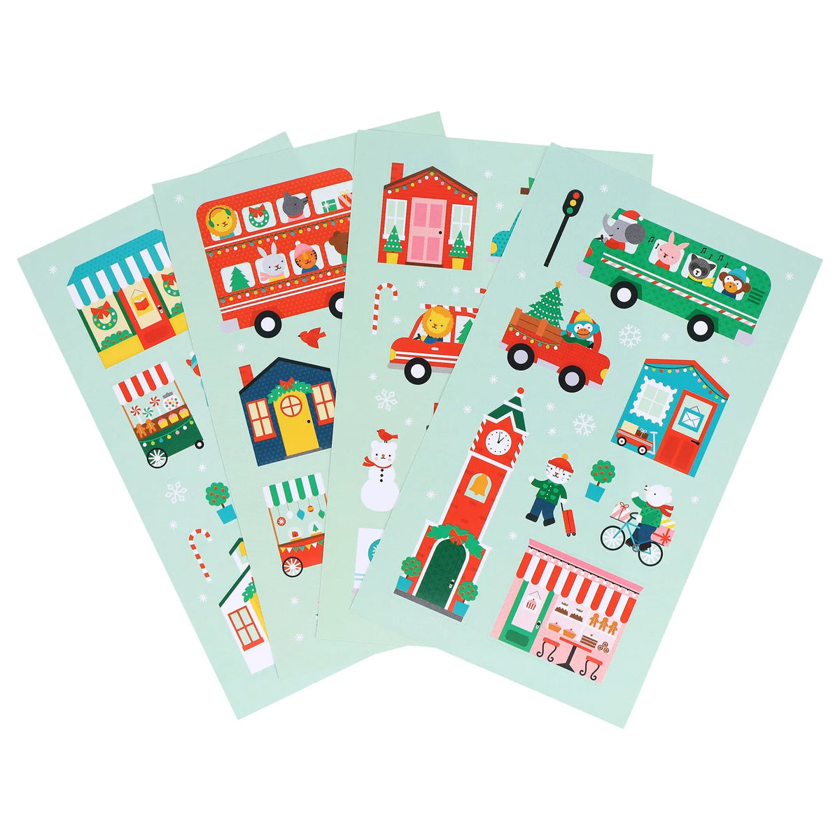 Mini Sticker Set: Christmas Town Chronicle Books Lil Tulips
