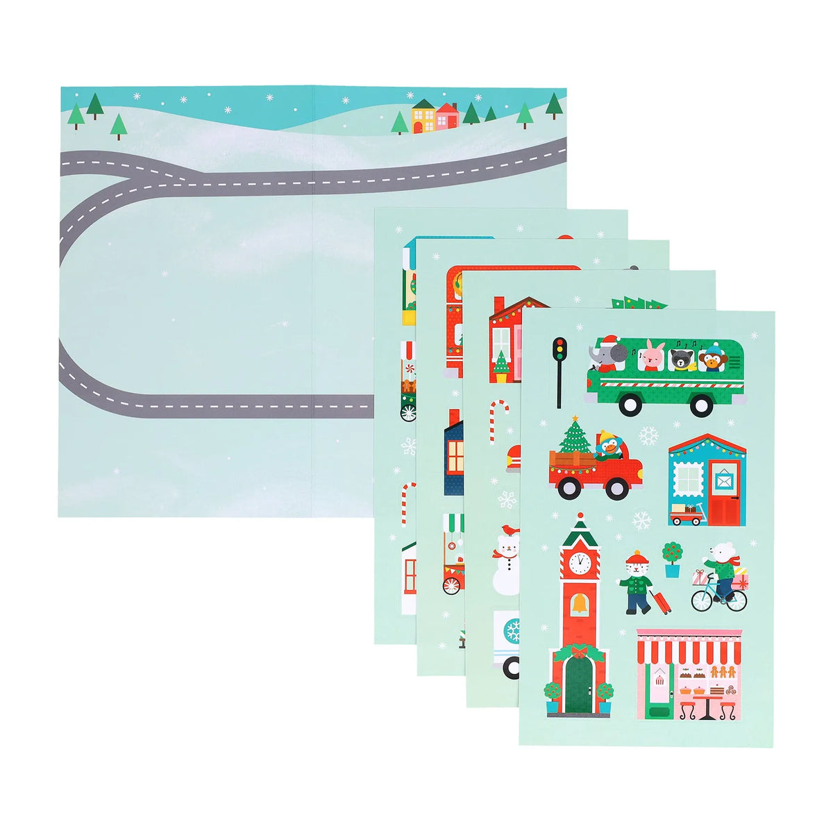 Mini Sticker Set: Christmas Town Chronicle Books Lil Tulips
