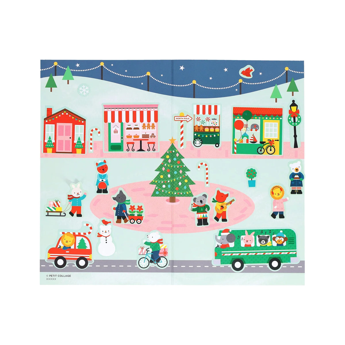 Mini Sticker Set: Christmas Town Chronicle Books Lil Tulips