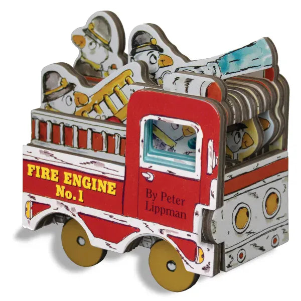 Mini Wheels: Mini Fire Engine Book Hachette Lil Tulips