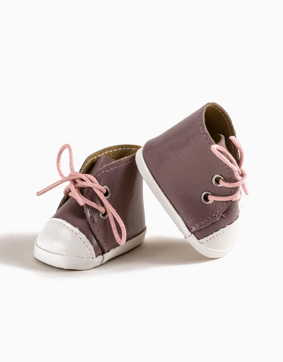 Minikane Blush Faux Leather Komvers Doll Sneakers - 34/37 cm Minikane Lil Tulips