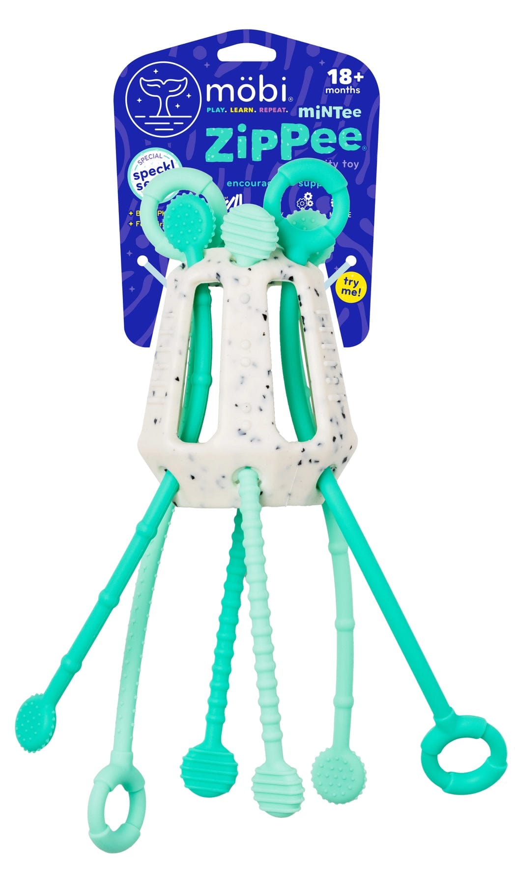 Mintee Zippee Activity Pull Toy Mobi Lil Tulips