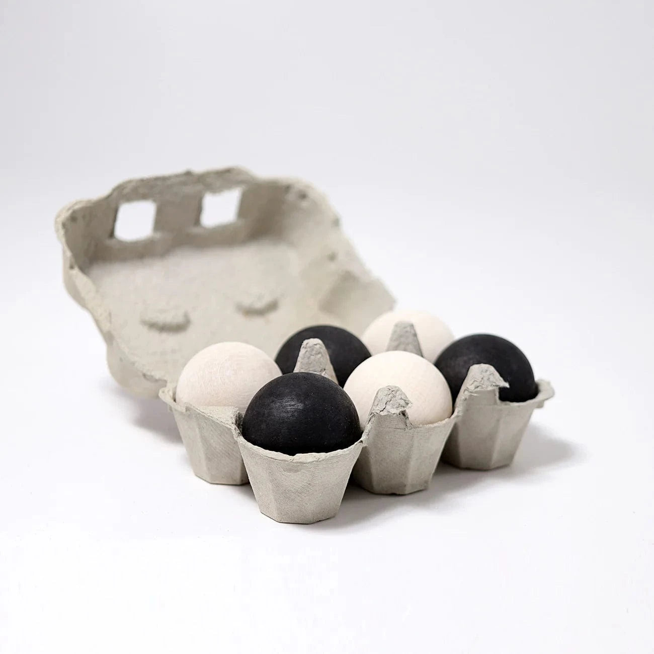 Monochrome 6 Wooden Balls Grimm's Lil Tulips