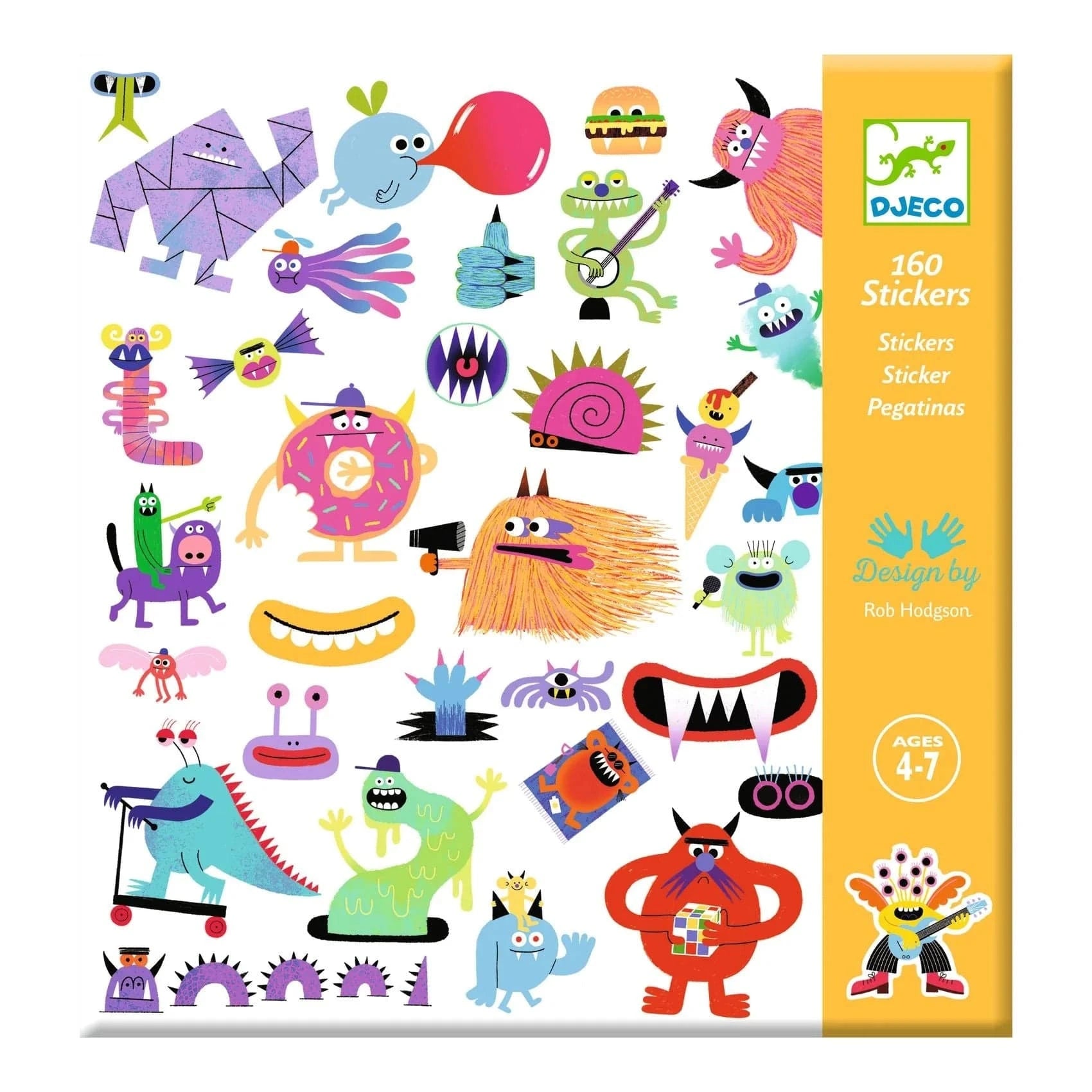 Monster Sticker Sheets Djeco Lil Tulips