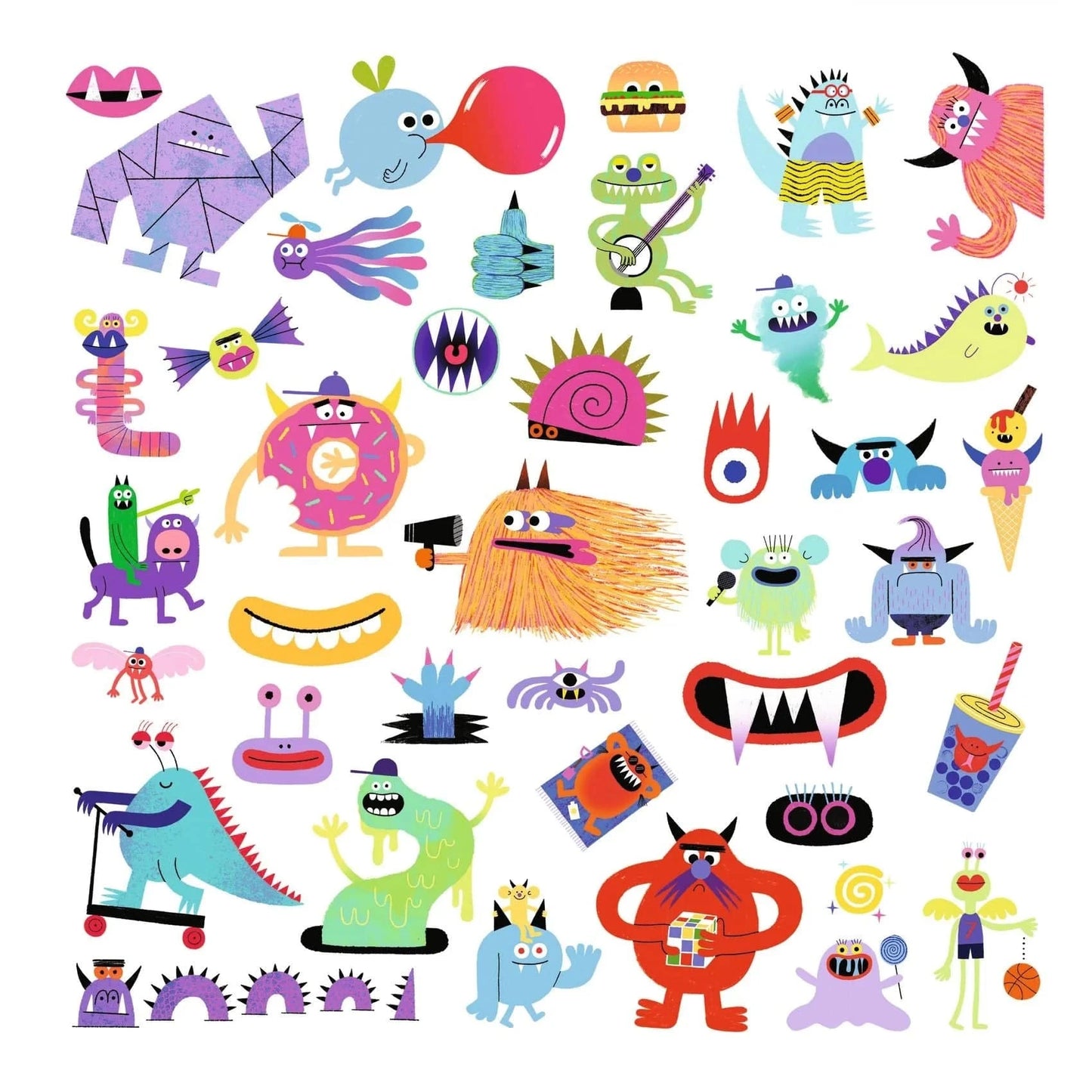 Monster Sticker Sheets Djeco Lil Tulips