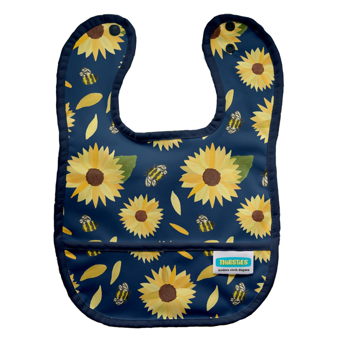 Moon Blossom Pocket Bib Thirsties Bibs Lil Tulips