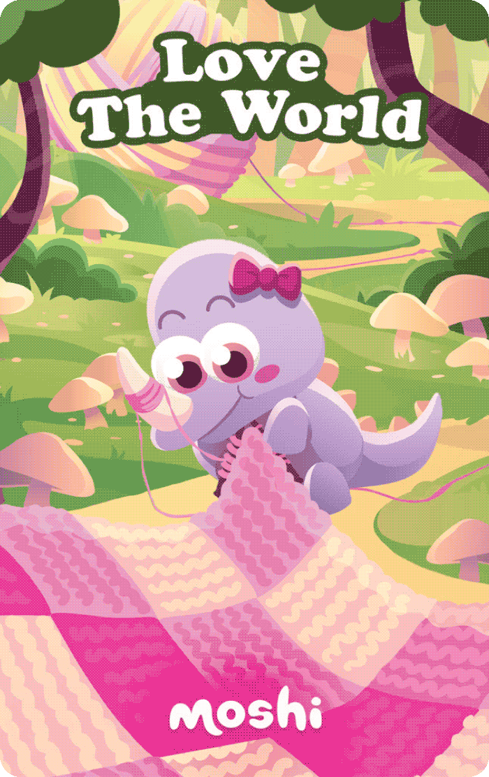 Moshi: Love the World- Audiobook Card Yoto Lil Tulips