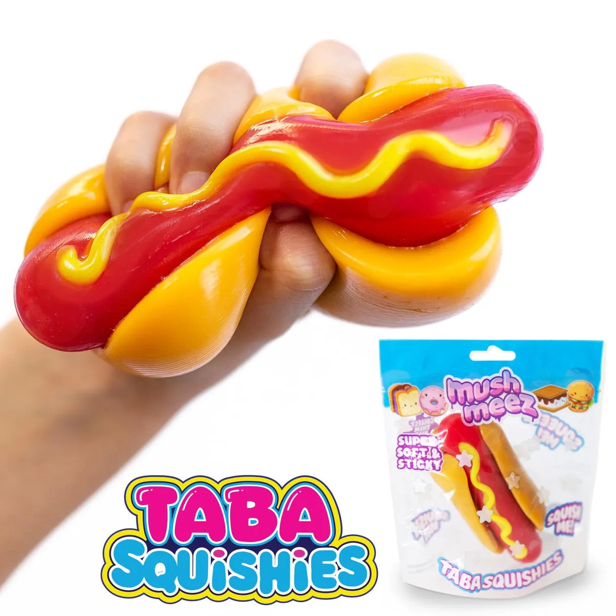 Mushmeez Taba Squishies - Hot Dog Beverly Hills Teddy Bear Company Lil Tulips