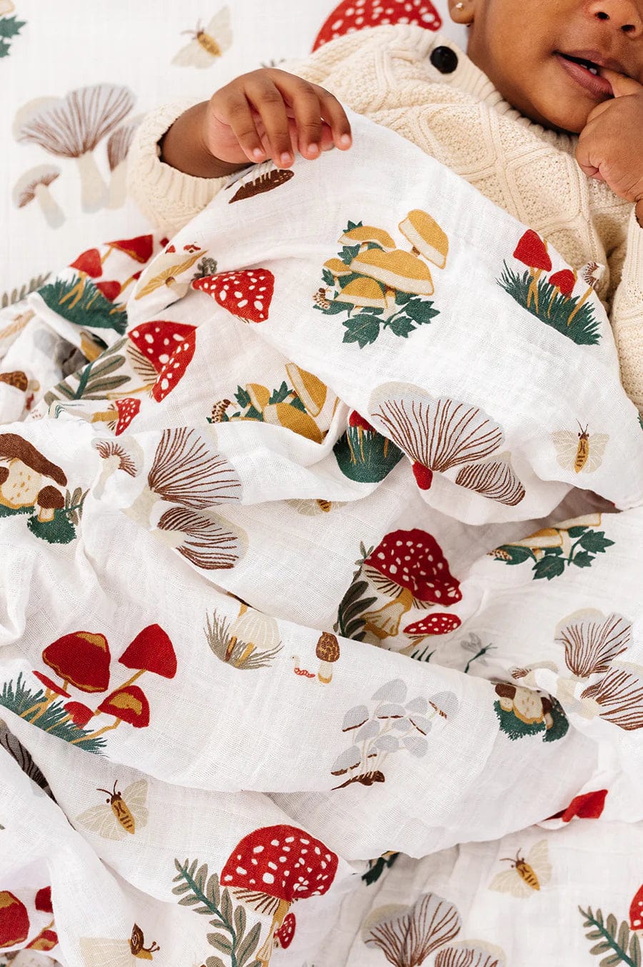 Mushroom Swaddle Clementine Kids Lil Tulips