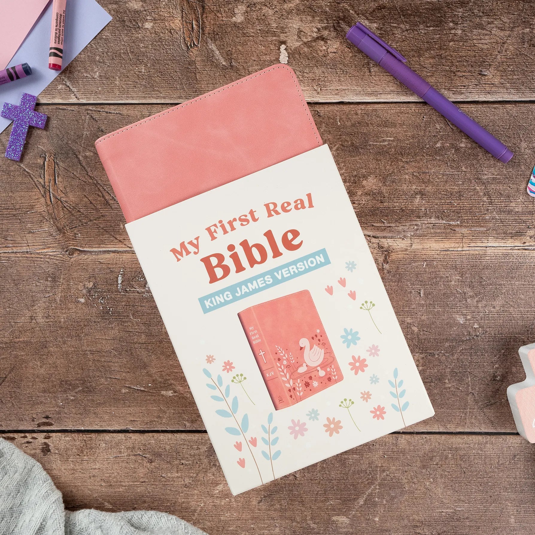 My First Real Bible (Pink Cover) : King James Version Barbour Publishing Lil Tulips