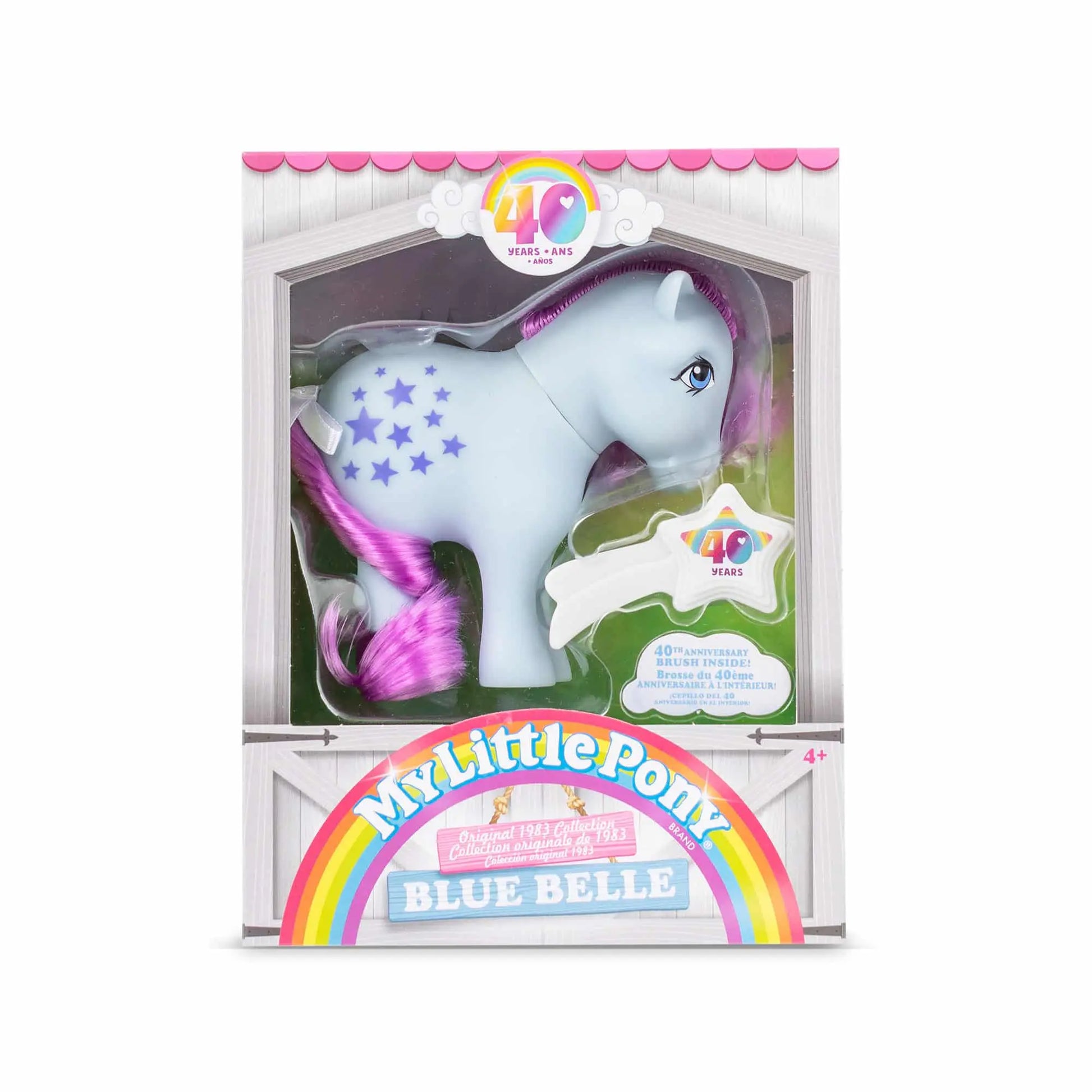 My Little Pony Classic 4″ Collectible 40th Anniversary Pony - Blue Belle Schylling Inc. Lil Tulips