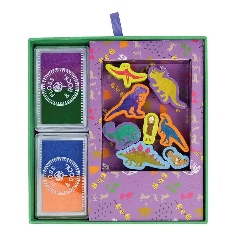 My Stamper Set: Dinos Floss and Rock Lil Tulips