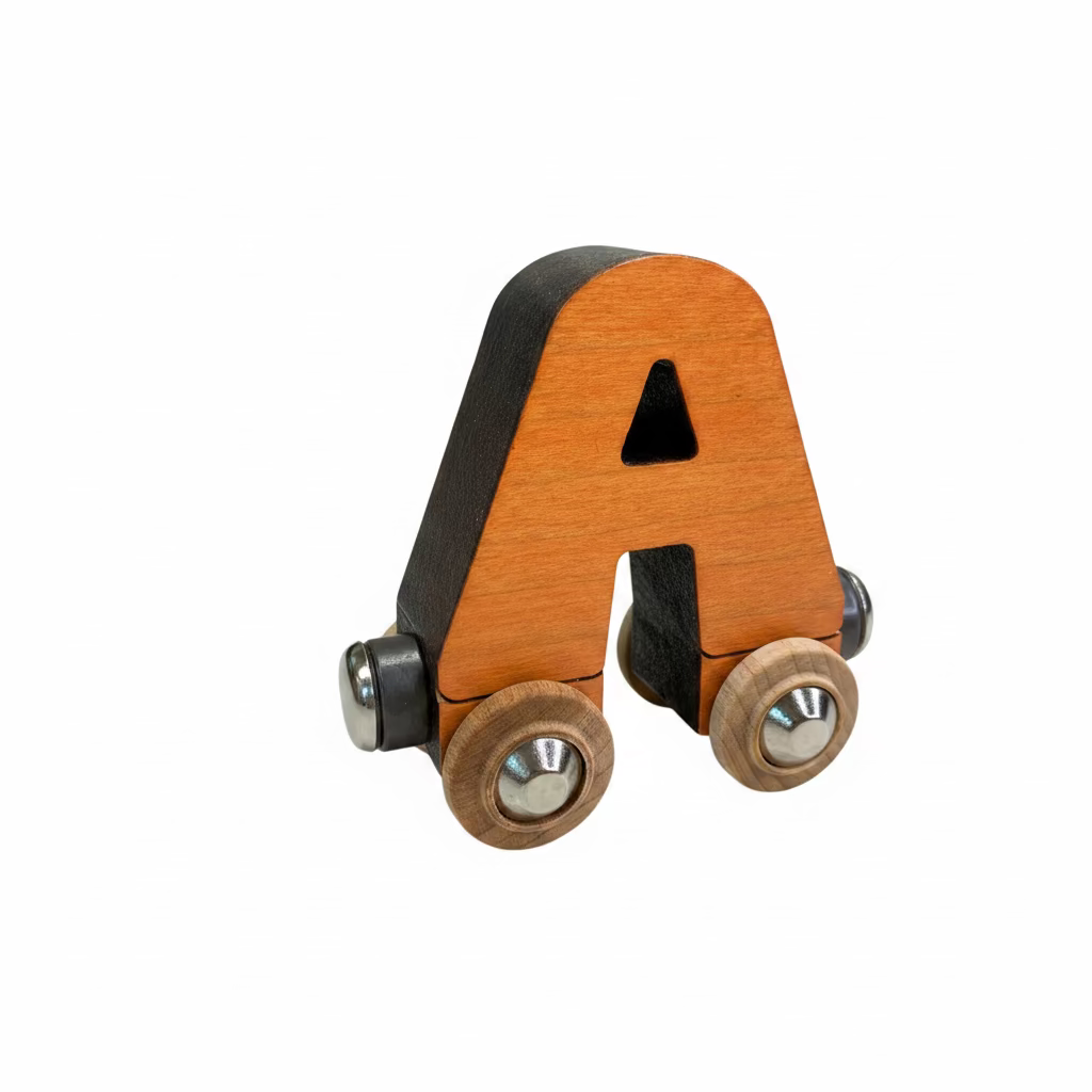 Name Train Letter A - Orange Maple Landmark Lil Tulips