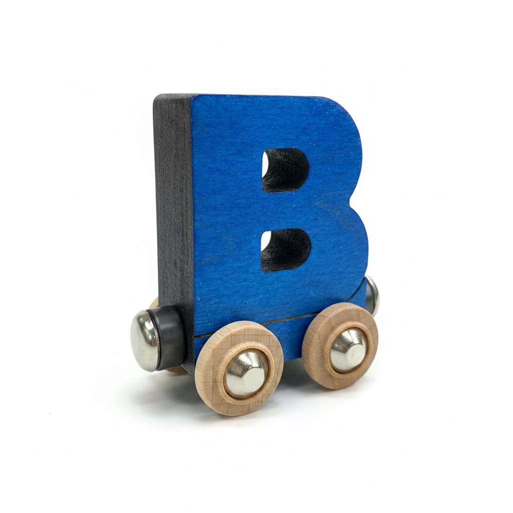 Name Train Letter B - Blue Maple Landmark Lil Tulips
