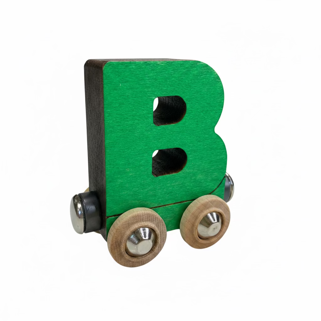 Name Train Letter B - Green Maple Landmark Lil Tulips