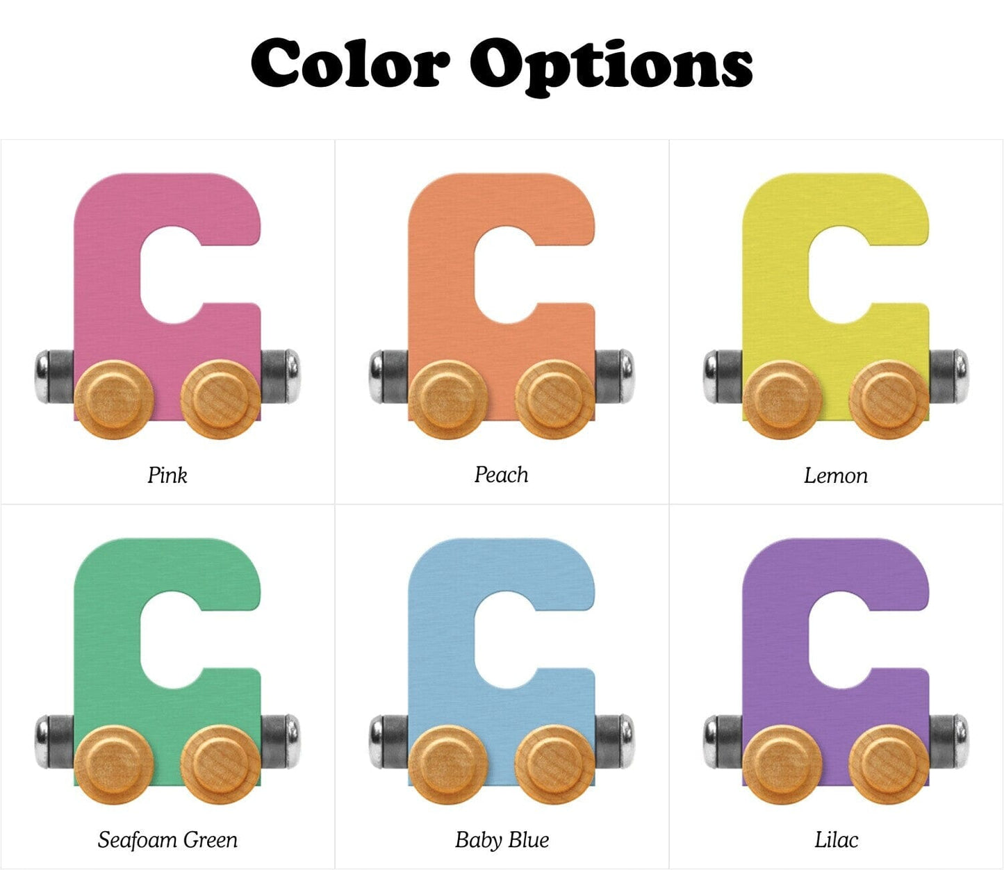 Name Train Letter C Pastel Baby Blue Maple Landmark Lil Tulips