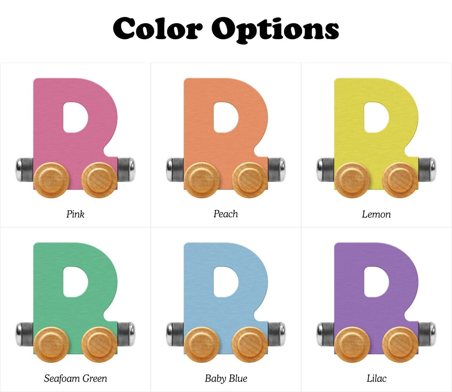 Name Train Letter D Pastel Baby Blue Maple Landmark Lil Tulips