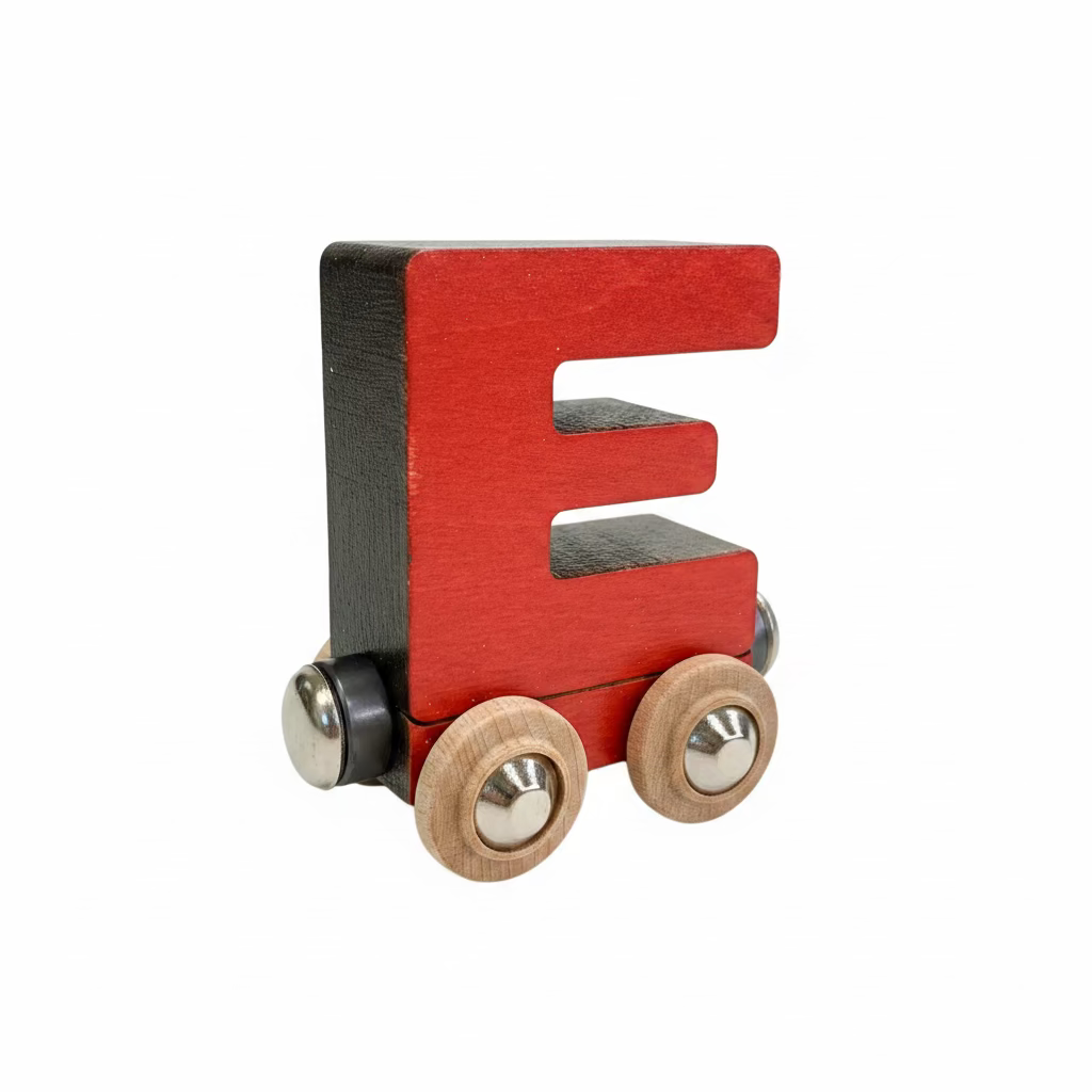 Name Train Letter E - Red Maple Landmark Lil Tulips