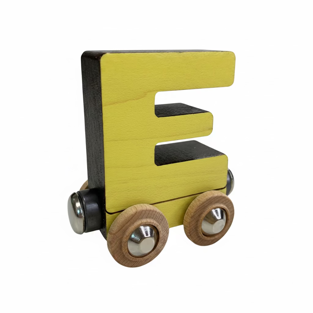Name Train Letter E - Yellow Maple Landmark Lil Tulips