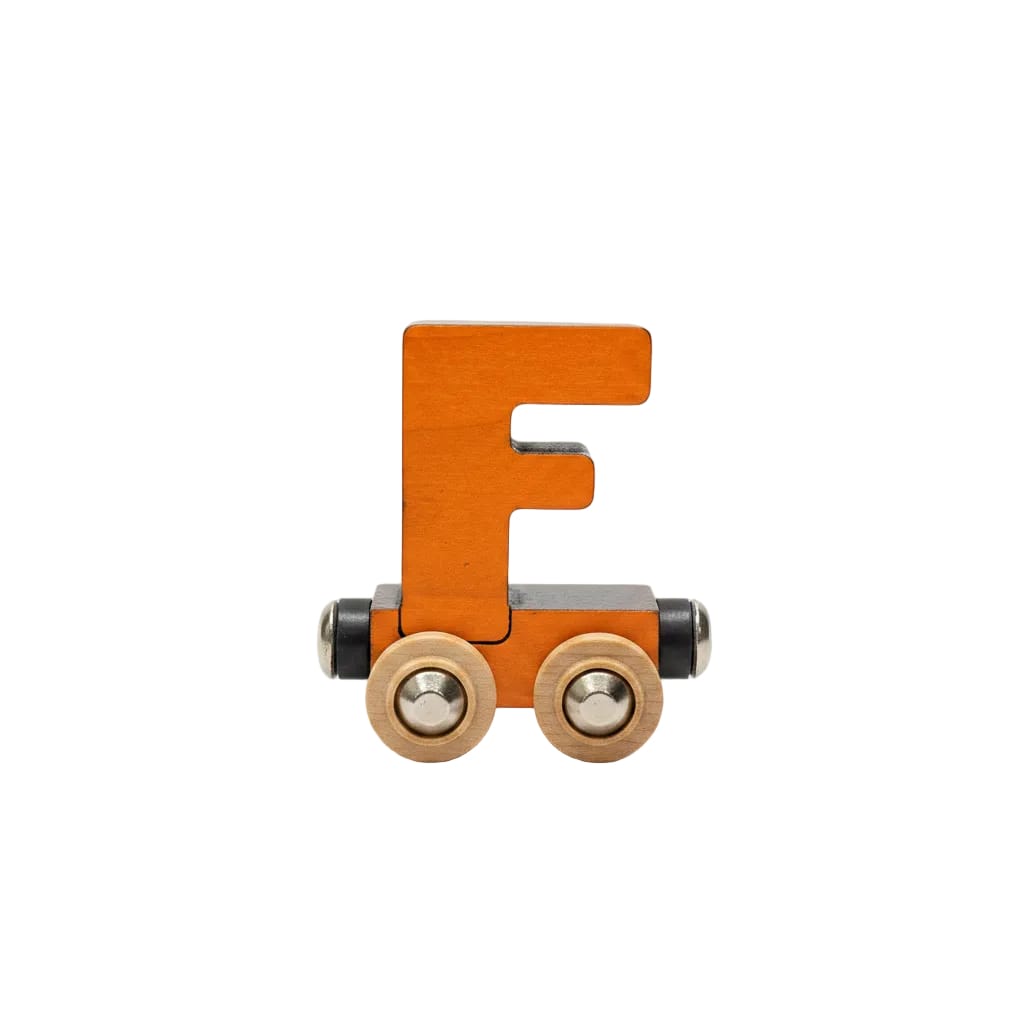 Name Train Letter F - Orange Maple Landmark Lil Tulips