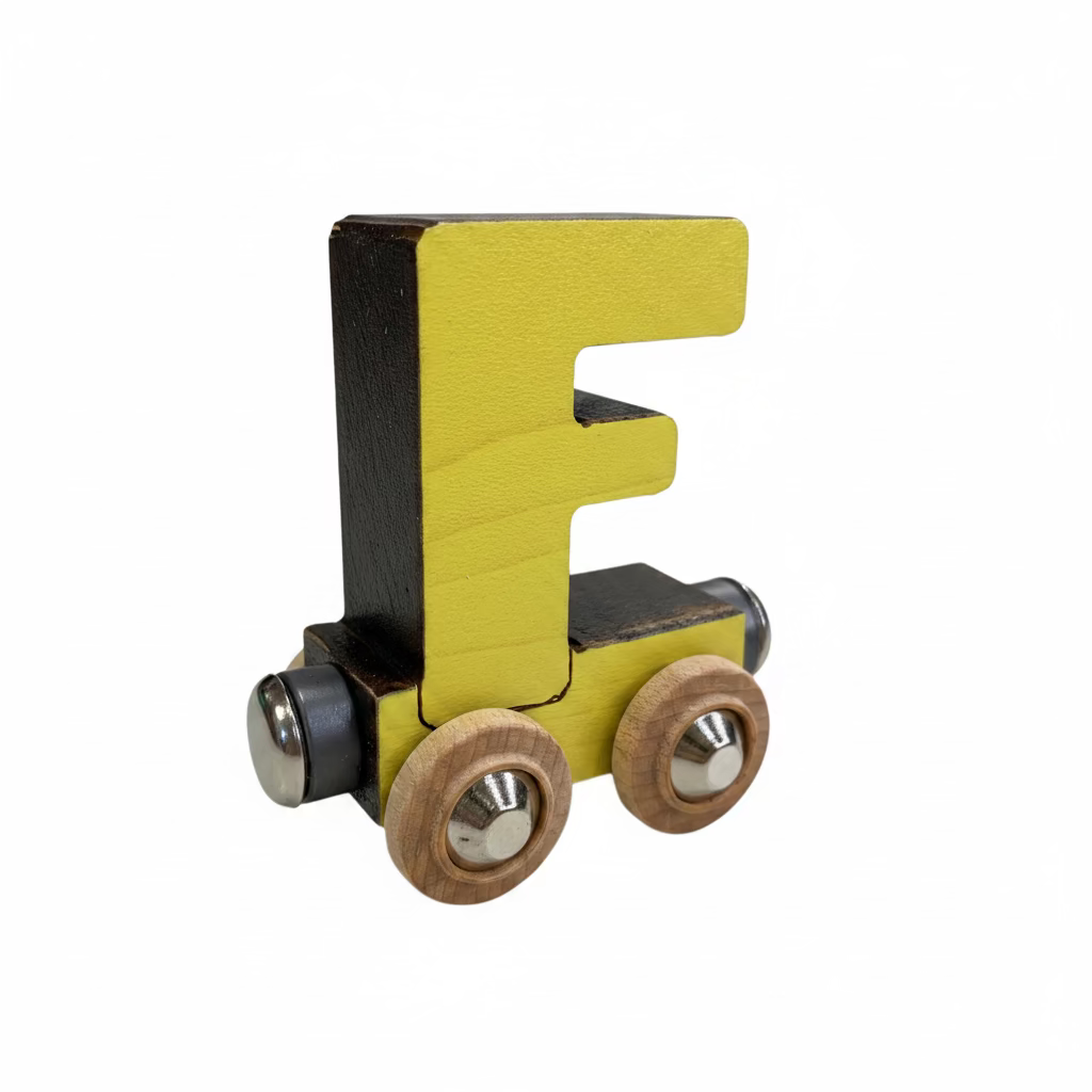 Name Train Letter F - Yellow Maple Landmark Lil Tulips