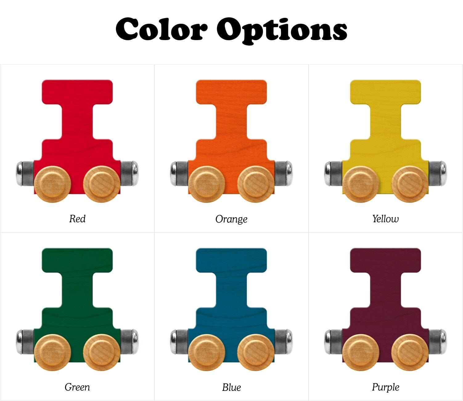 Name Train Letter I Bright Blue Maple Landmark Lil Tulips