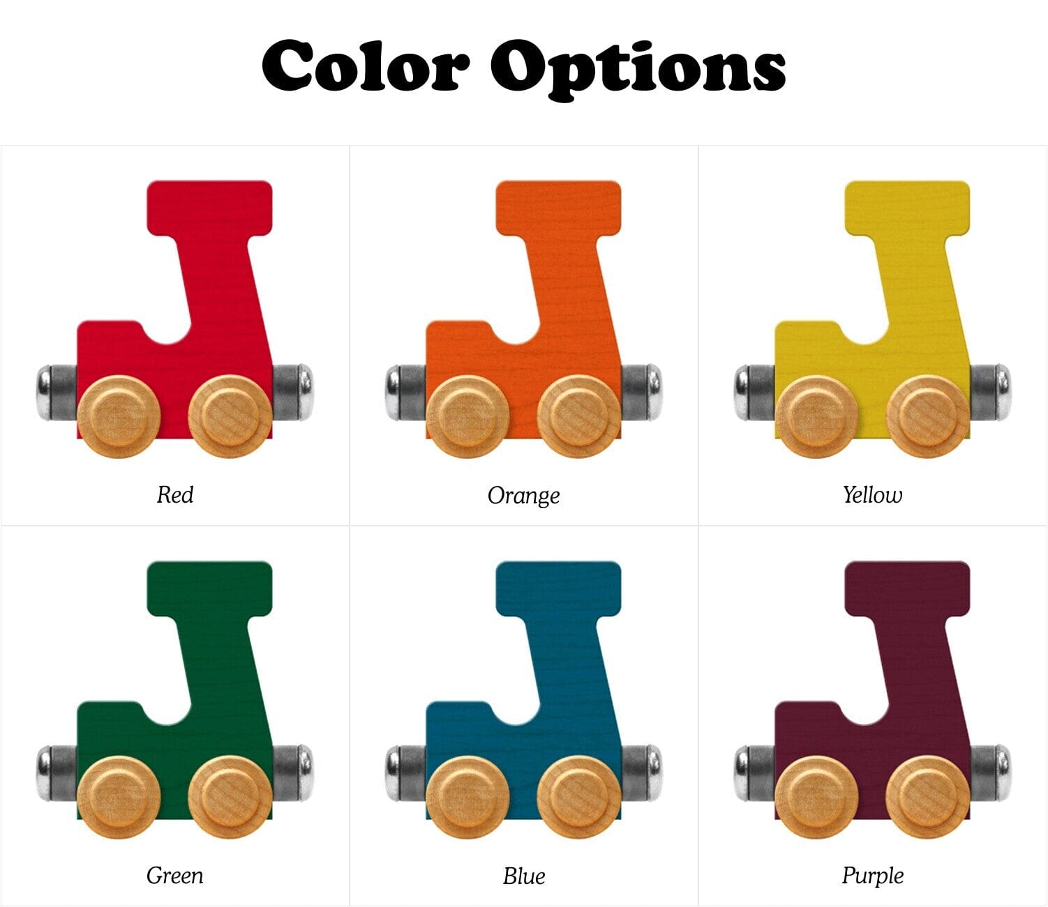 Name Train Letter J Bright Blue Maple Landmark Lil Tulips