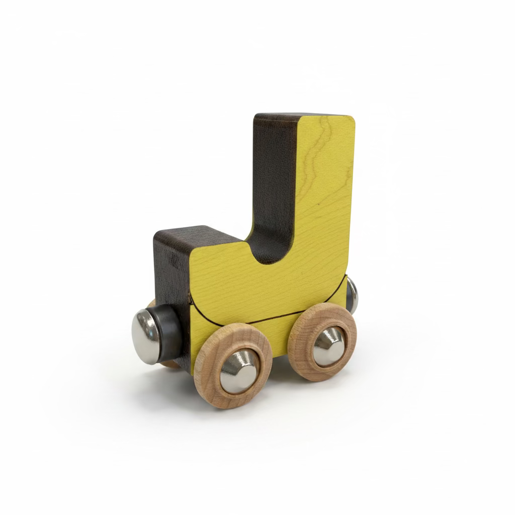 Name Train Letter J - Yellow Maple Landmark Lil Tulips