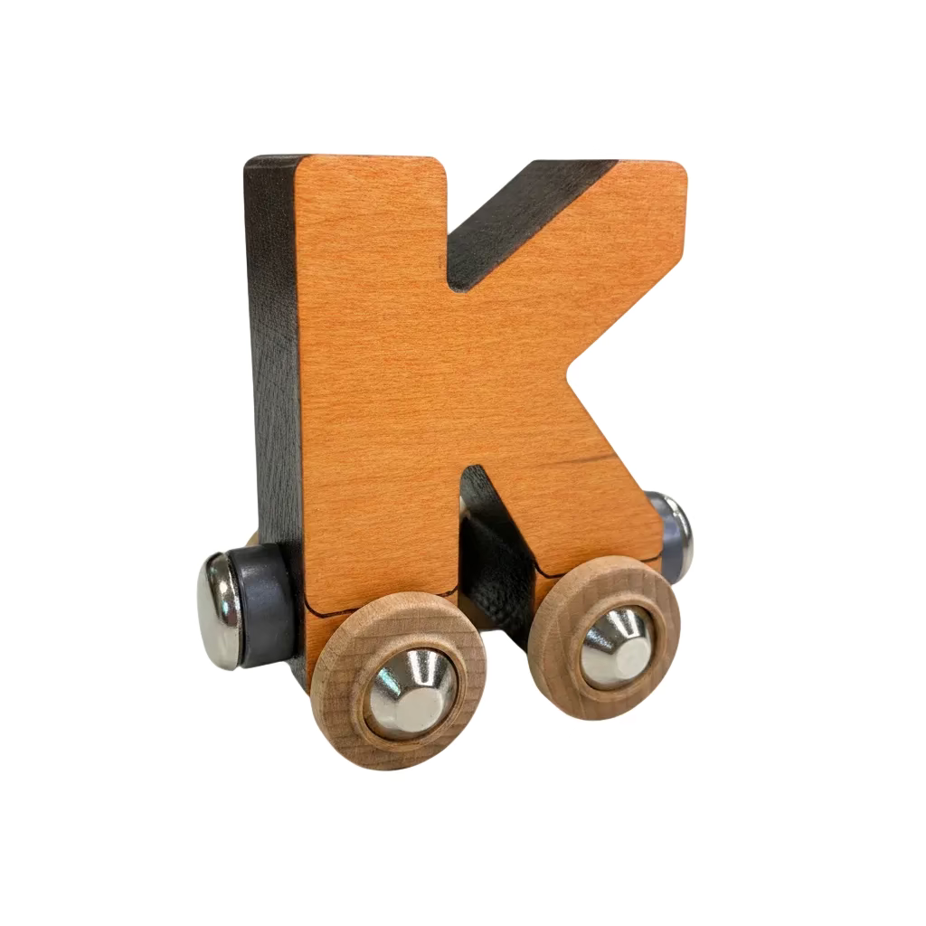 Name Train Letter K - Orange Maple Landmark Lil Tulips
