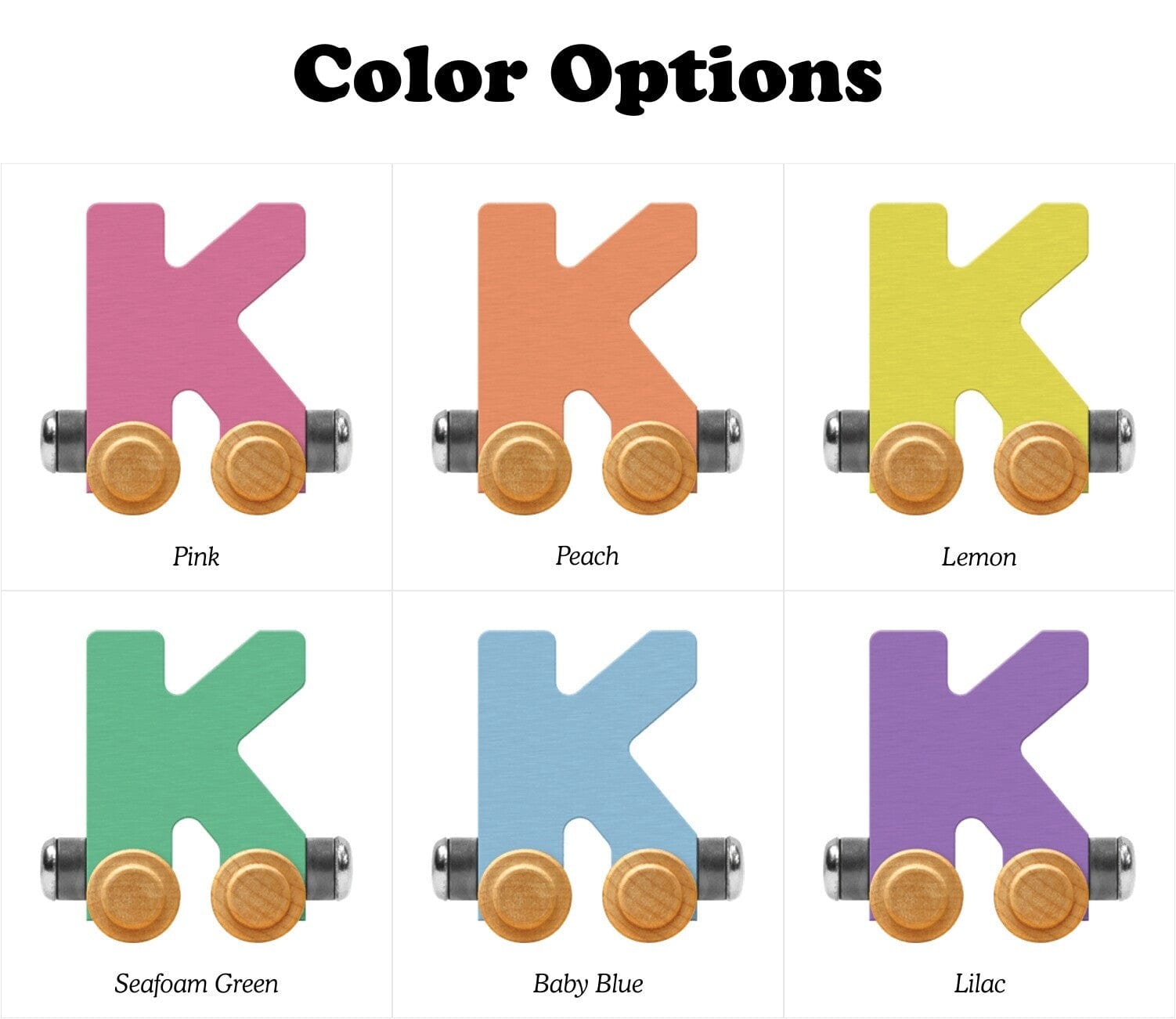 Name Train Letter K Pastel Baby Blue Maple Landmark Lil Tulips