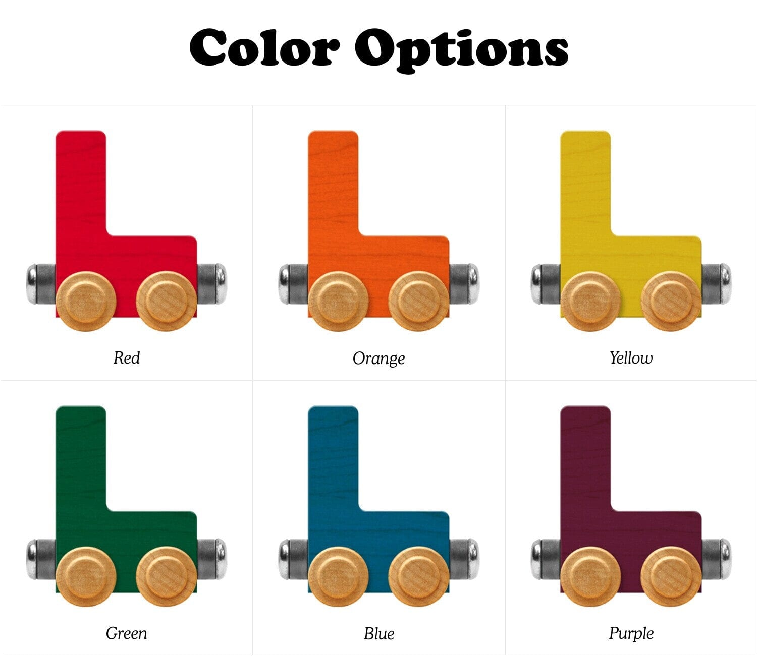 Name Train Letter L Bright Blue Maple Landmark Lil Tulips