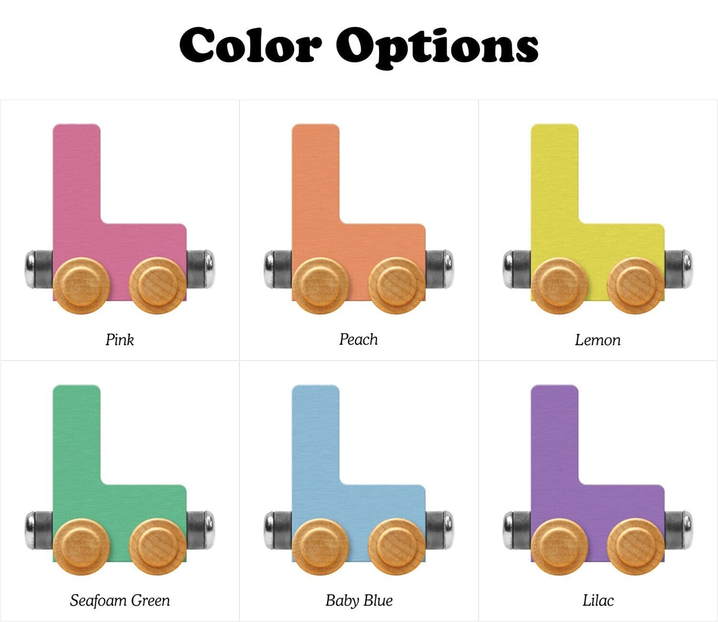 Name Train Letter L Pastel Baby Blue Maple Landmark Lil Tulips