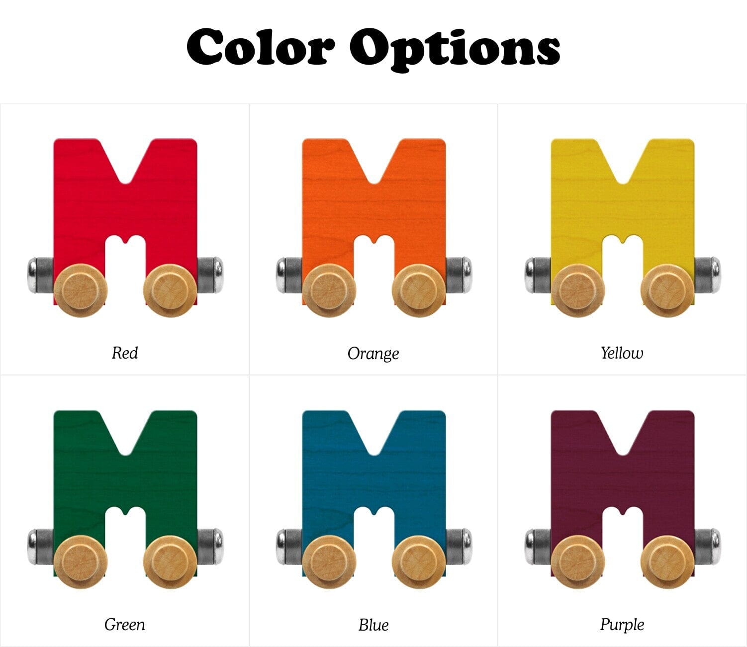 Name Train Letter M Bright Blue Maple Landmark Lil Tulips