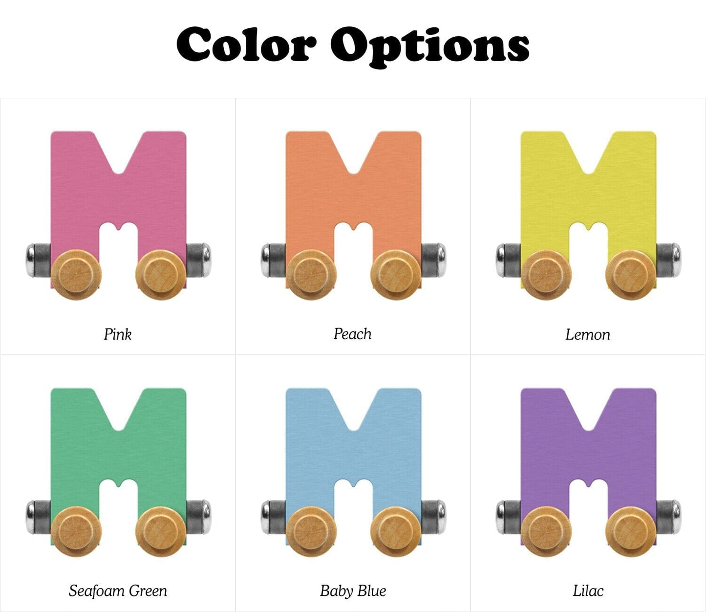 Name Train Letter M Pastel Baby Blue Maple Landmark Lil Tulips