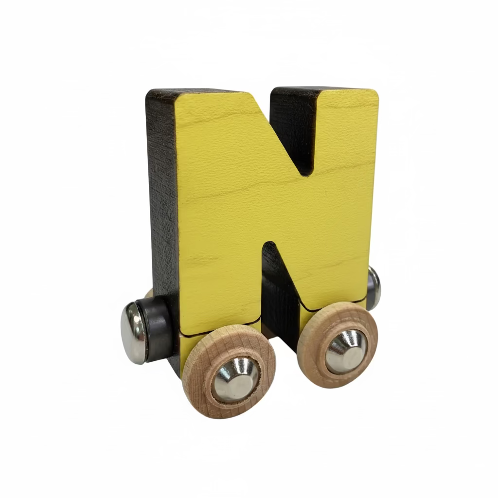 Name Train Letter N - Yellow Maple Landmark Lil Tulips