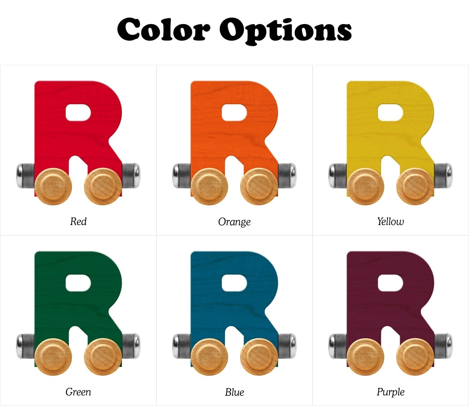 Name Train Letter R Bright Blue Maple Landmark Lil Tulips