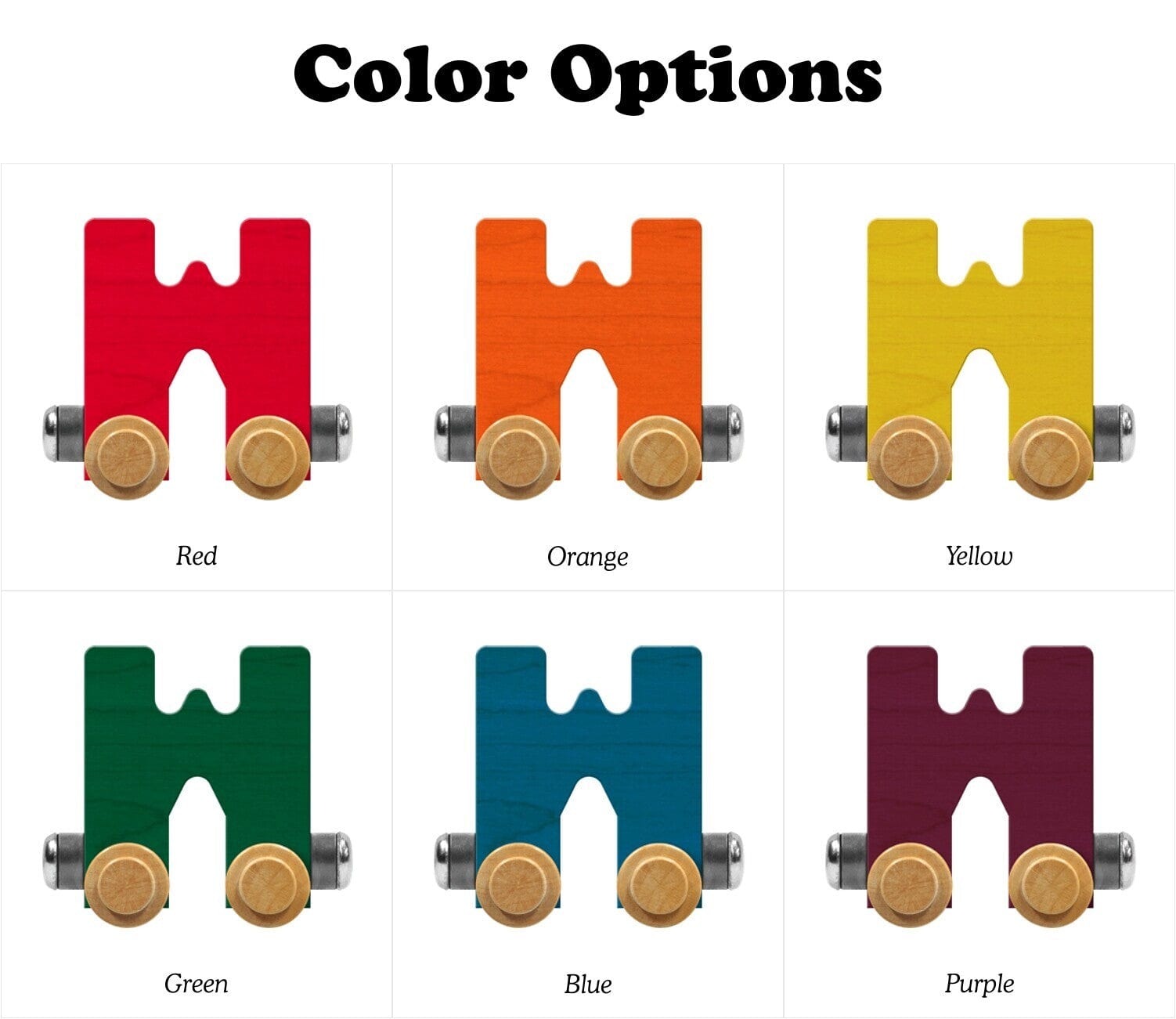 Name Train Letter W Bright Blue Maple Landmark Lil Tulips