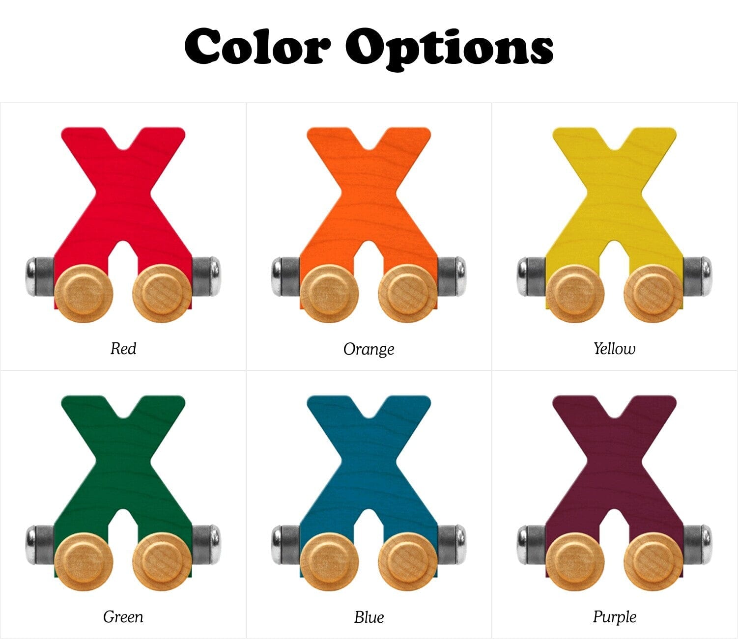 Name Train Letter X Bright Blue Maple Landmark Lil Tulips