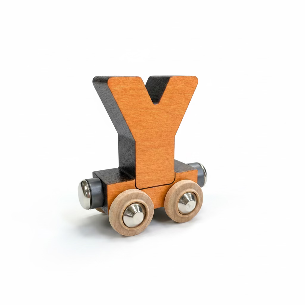 Name Train Letter Y - Orange Maple Landmark Lil Tulips