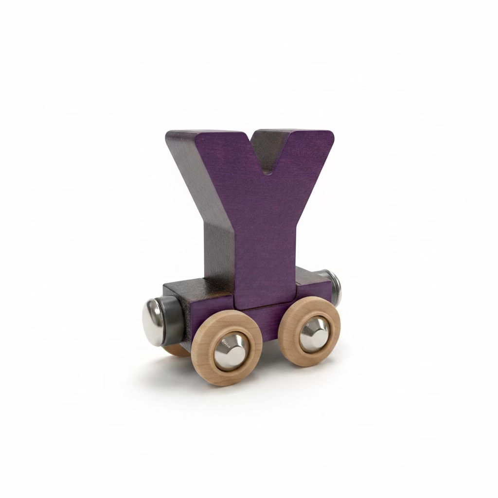 Name Train Letter Y - Purple Maple Landmark Lil Tulips