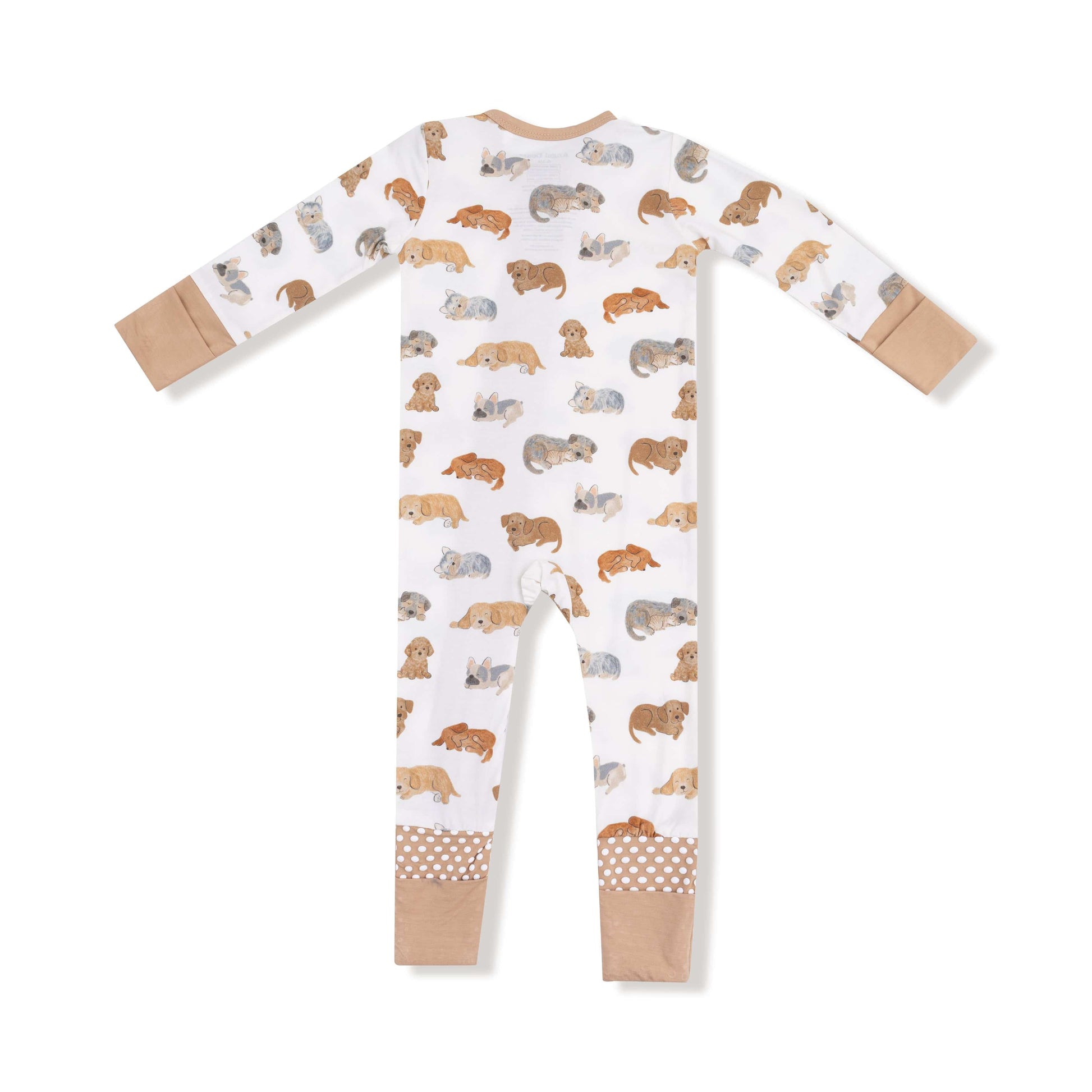 Napping Puppies - 2 Way Zipper Romper Angel Dear Lil Tulips