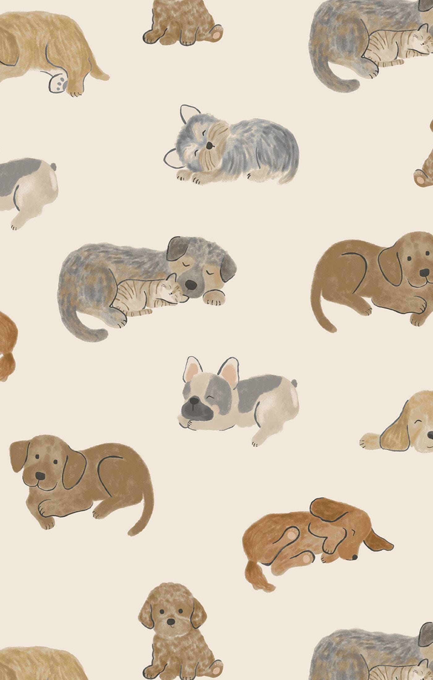Napping Puppies - 2 Way Zipper Romper Angel Dear Lil Tulips