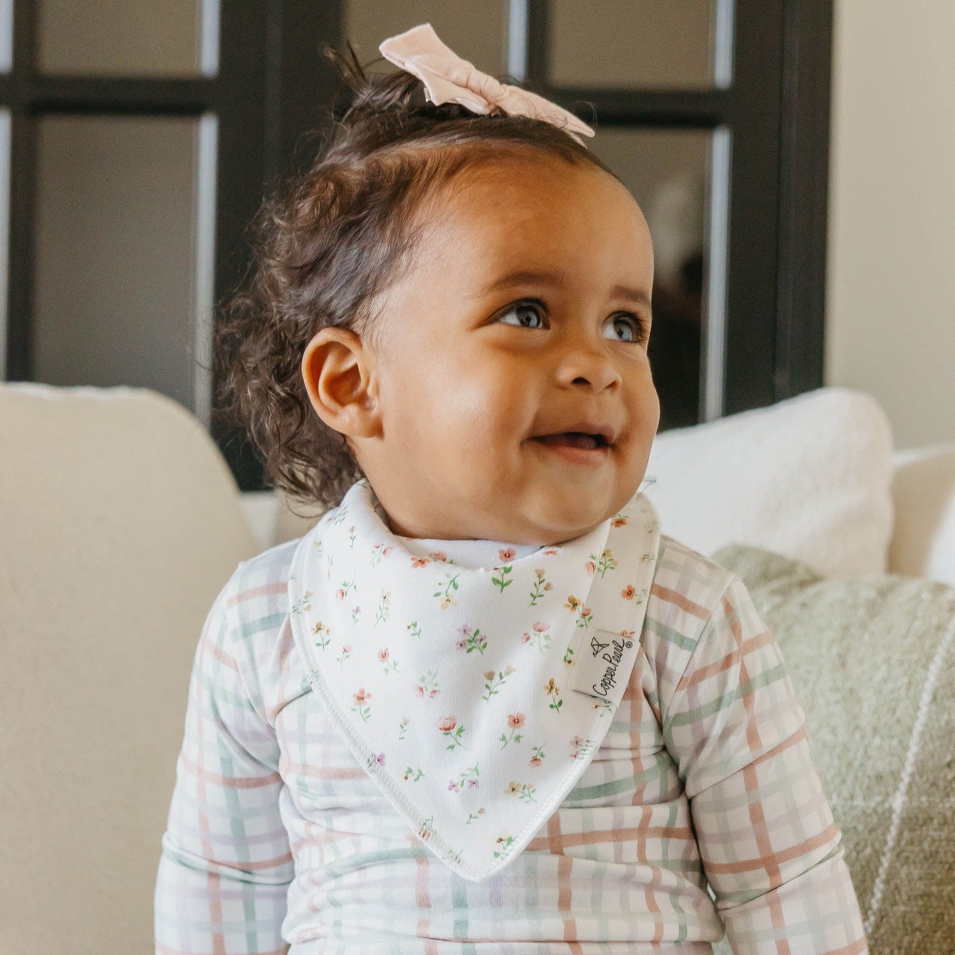 Natalie Baby Bandana Bibs Copper Pearl Lil Tulips